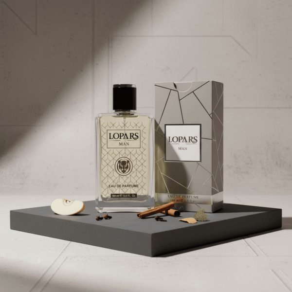 Lopars L-179 odunsu baharatlı erkek parfümü premium EDP şişesi