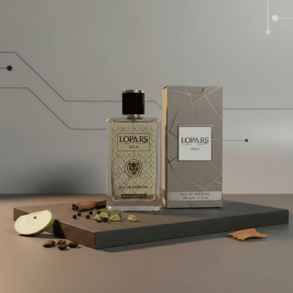 Lopars L-502 fresh baharatlı erkek parfümü premium EDP şişesi