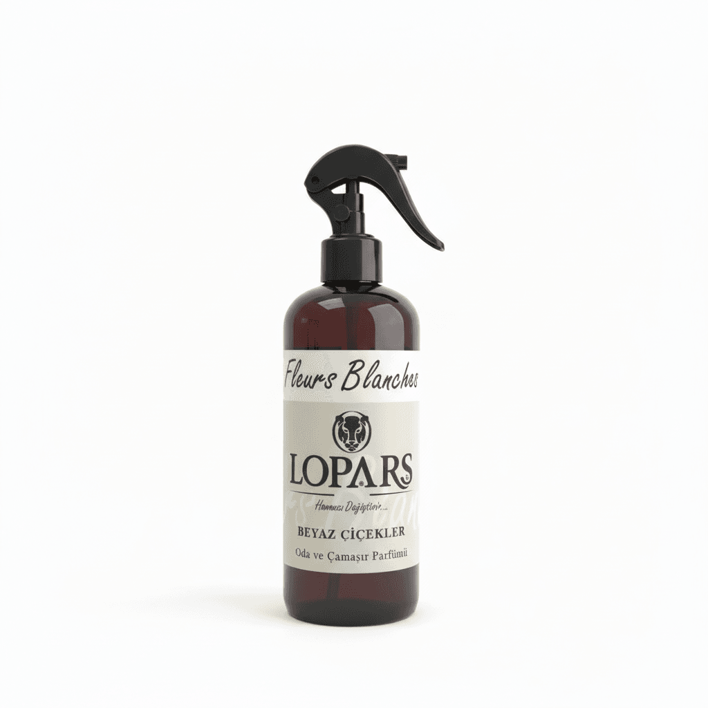 Beyaz Çiçekler Sprey Oda Parfümü 500 ML | LOPARS Premium Oda Kokusu