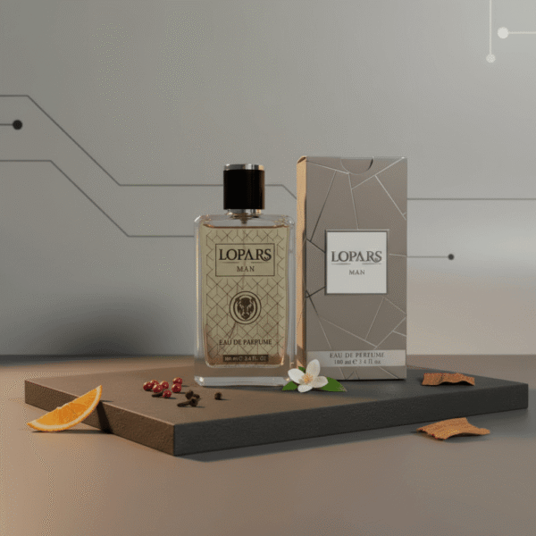 Lopars L-337 niş amber erkek parfümü Extrait De Parfum şişesi