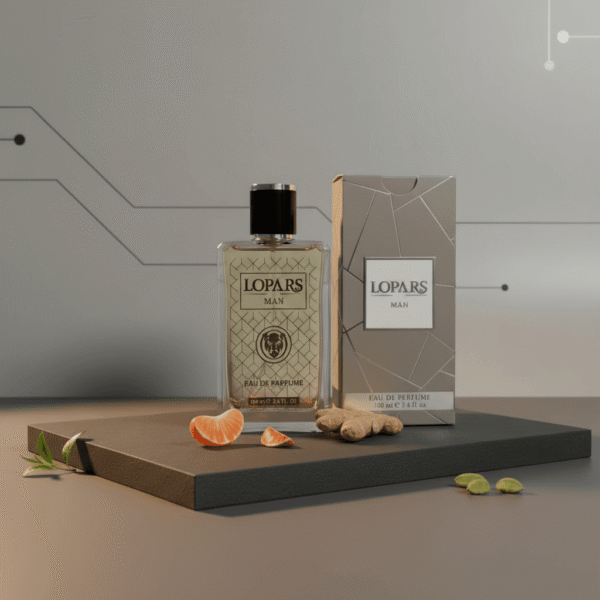 Lopars L-591 fresh baharatlı erkek parfümü premium EDP şişesi